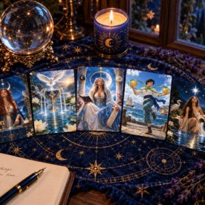 Ad Astra tarot workshop tabletop
